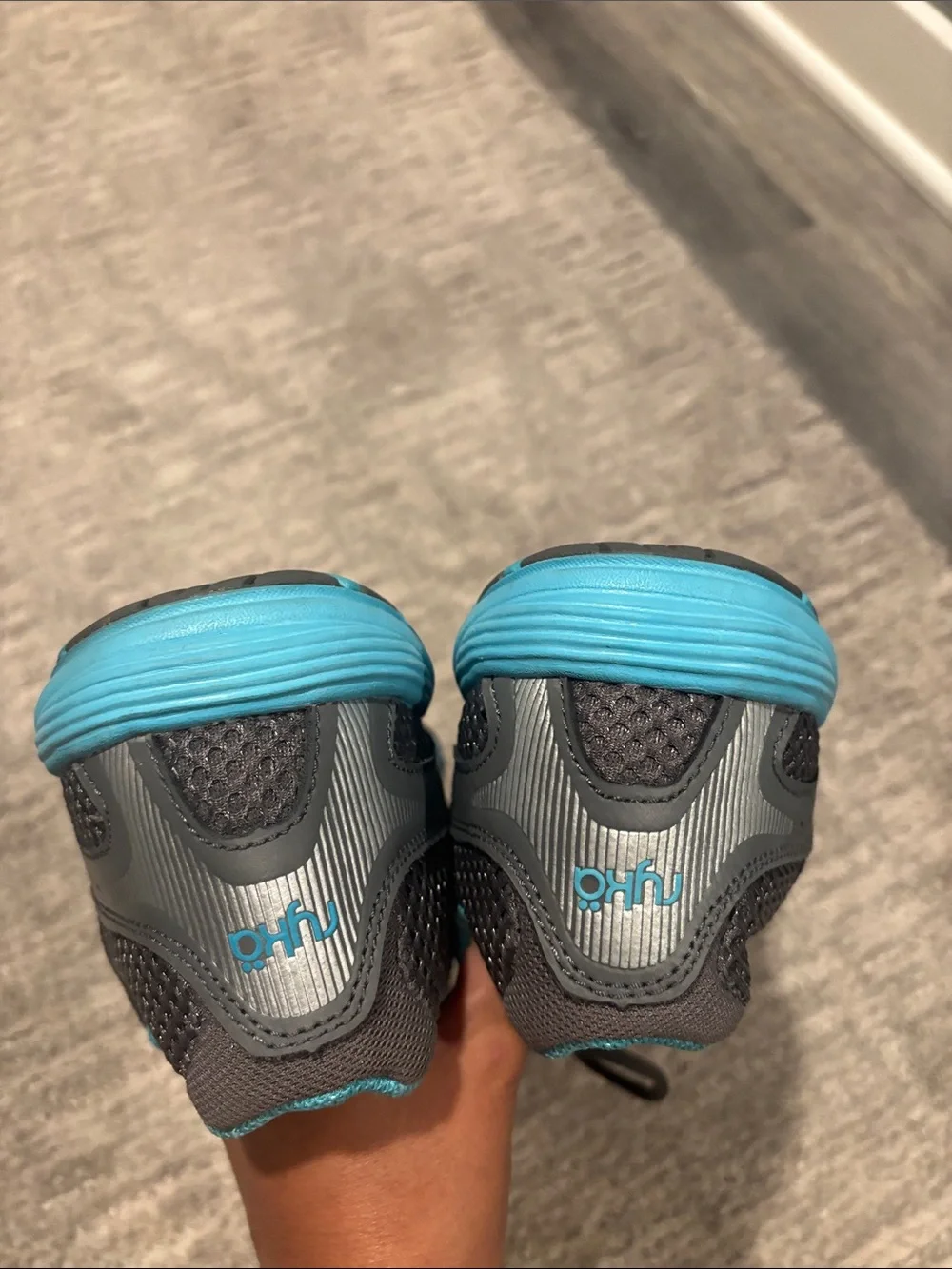 Ryka Gray and Teal Women's Running Shoes size 11